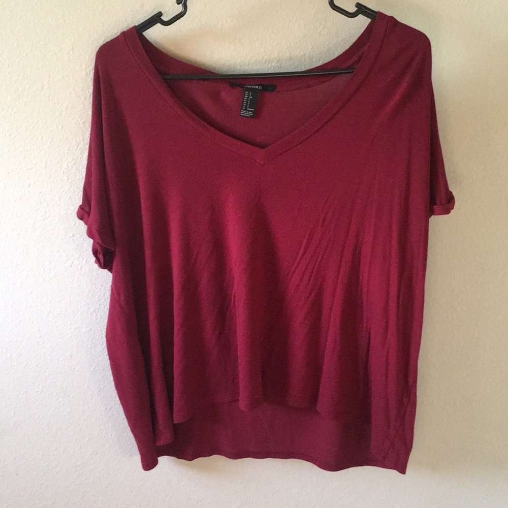 Flowy Red Crop Top